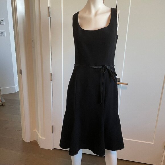 Wayne Clark Designer Special Occasion Lined Cocktail Dress Black Sz 8 US/10 CDN - Picture 1 of 12